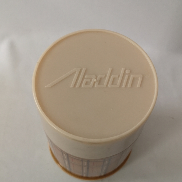 Vintage Brown & Red Plaid Aladdin Vacuum Sealed Thermos, Never-used Condition - Picture 2 of 5